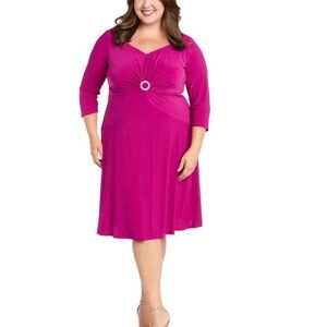 Elegant Pink Women's Dress